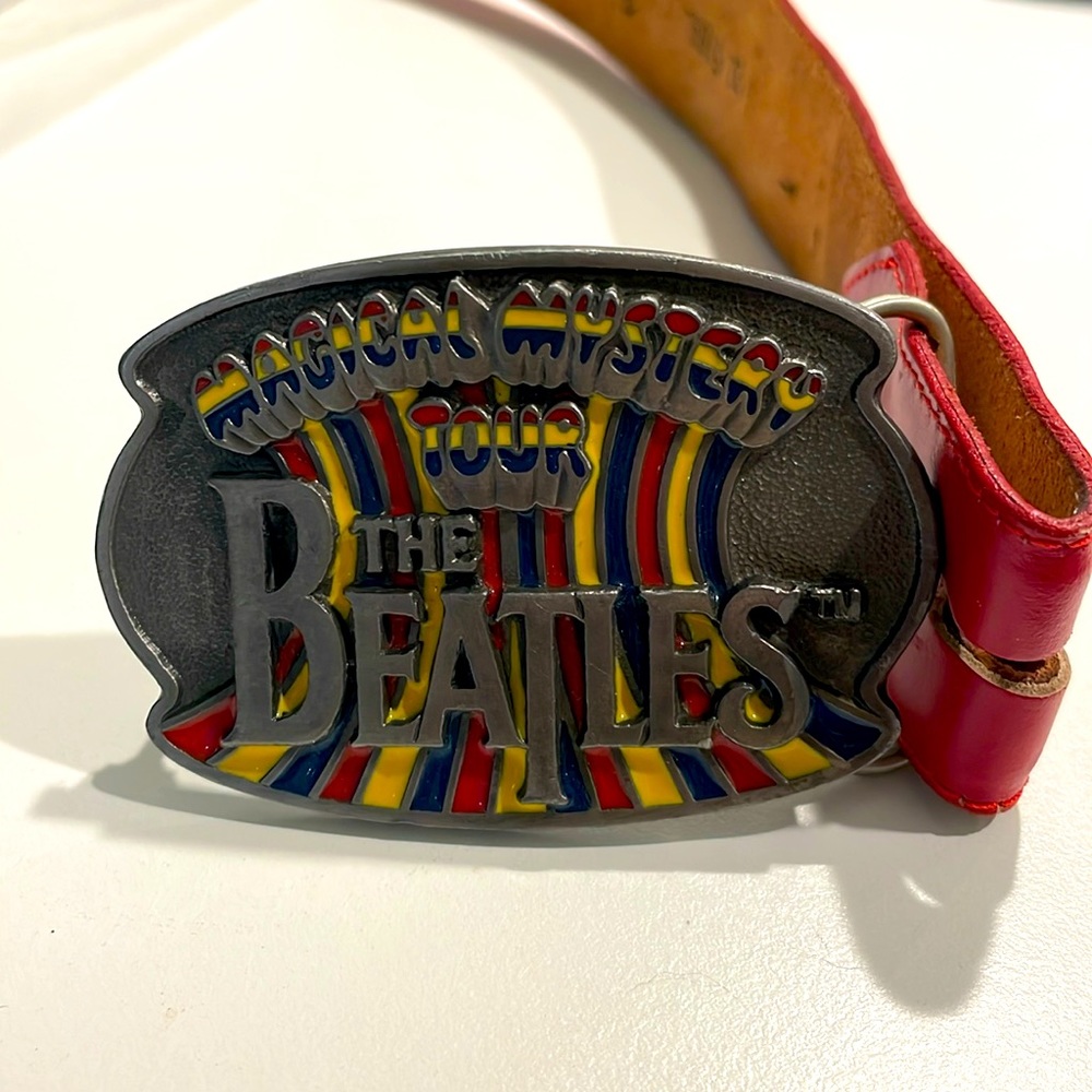 The Beatles Magical Mystery Tour Belt Buckle & Belt